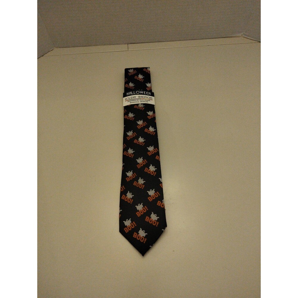 Hallmark Halloween Boo Ghost men tie one size